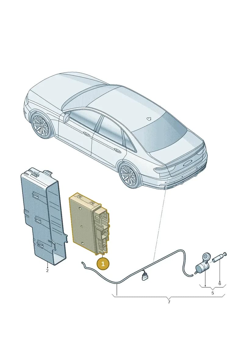 8W1907383C — Audi A8 (2017-2025) diagram 838945500, position 1