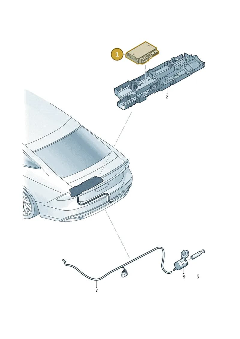 8W1907383C — Audi RS6 Avant (2019-2025) diagram 435945500, position 1