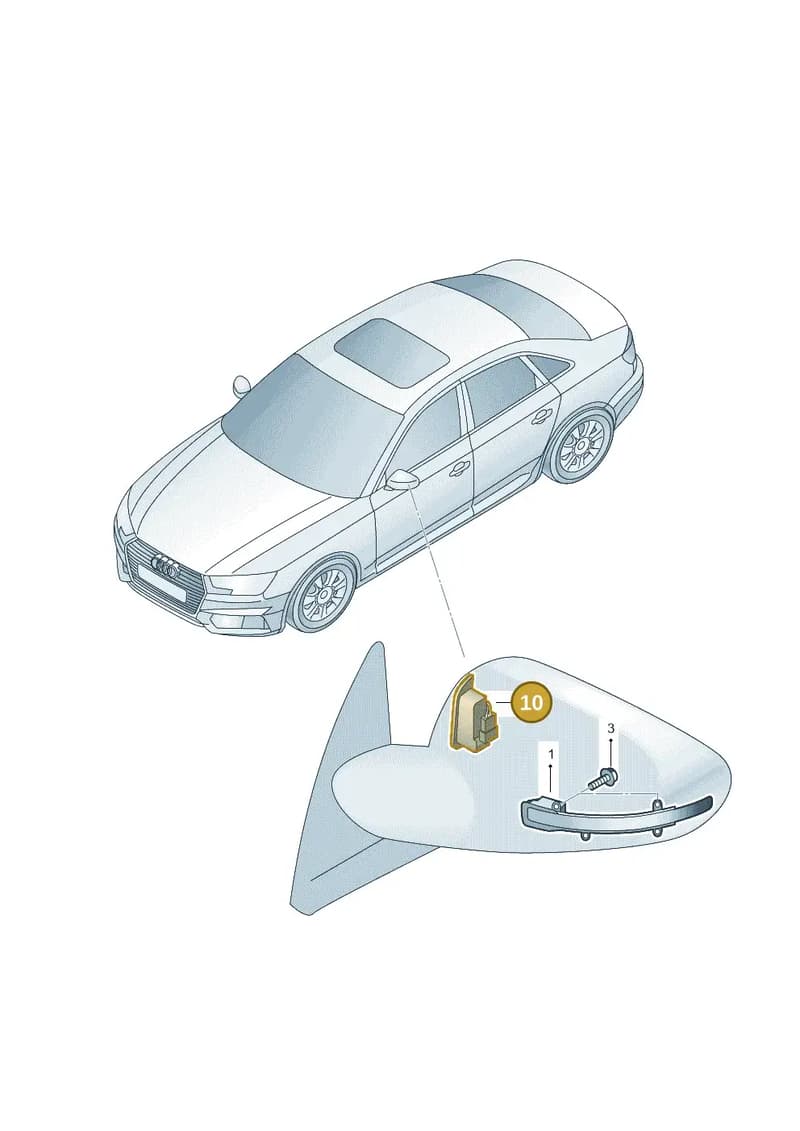 8W1949145 — Audi A4 (2015-2025) diagram 849949000, position 10