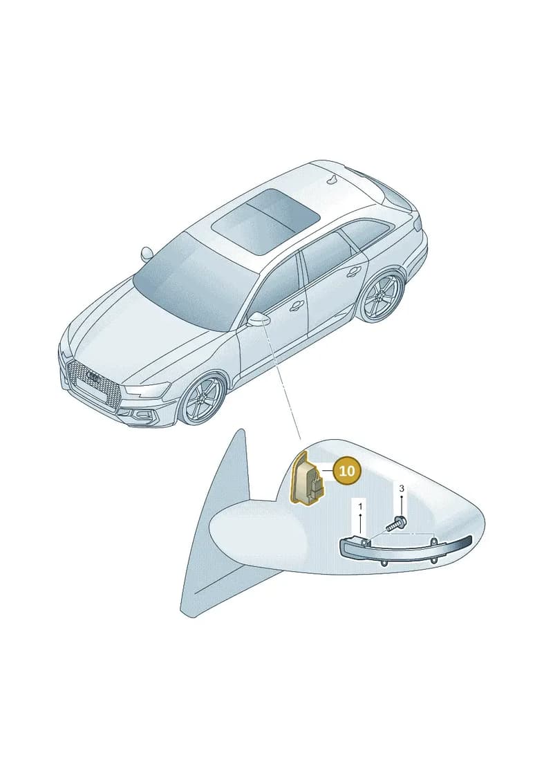 8W1949145 — Audi RS4 Avant (2017-2025) diagram 438949000, position 10