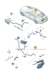 8W1971225 Audi Wiring Set for Battery +