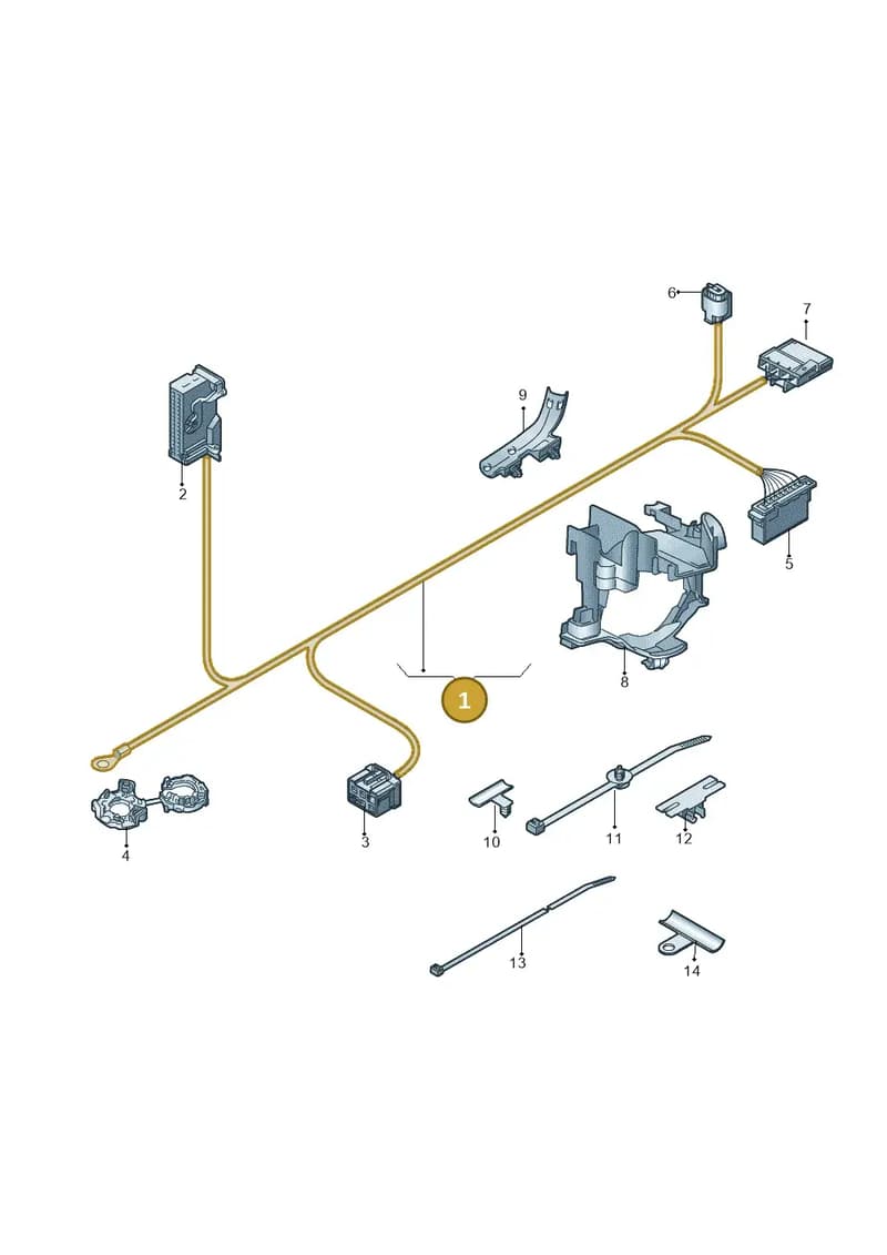 8W1971412 — Audi A5 Sportback (2016-2025) diagram 849972750, position 1