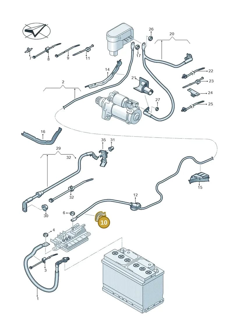 8W1971824C — Audi RS3 Limousine (2017-2020) diagram 853972000, position 10