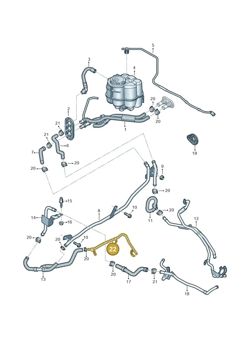 8W2121232G — Audi A5 Sportback (2016-2025) diagram 849121220, position 22