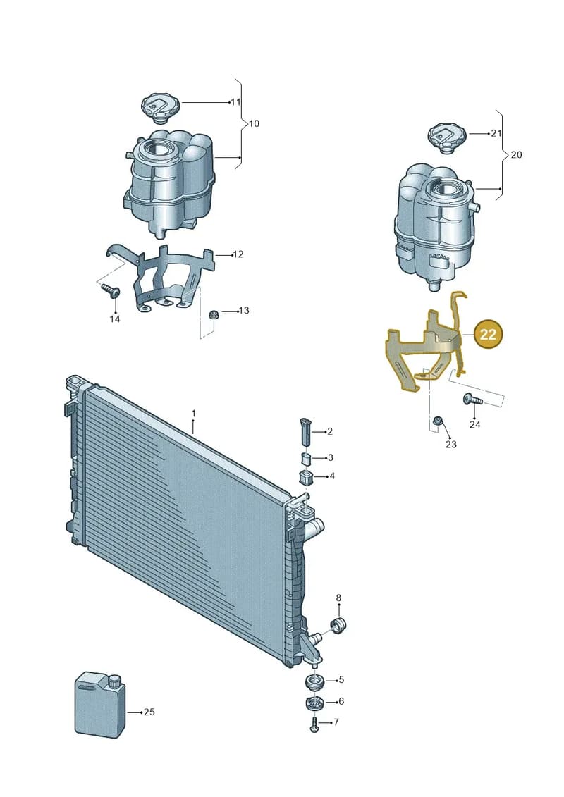 8W2121232G — Audi A5 Sportback (2016-2025) diagram 849121730, position 22