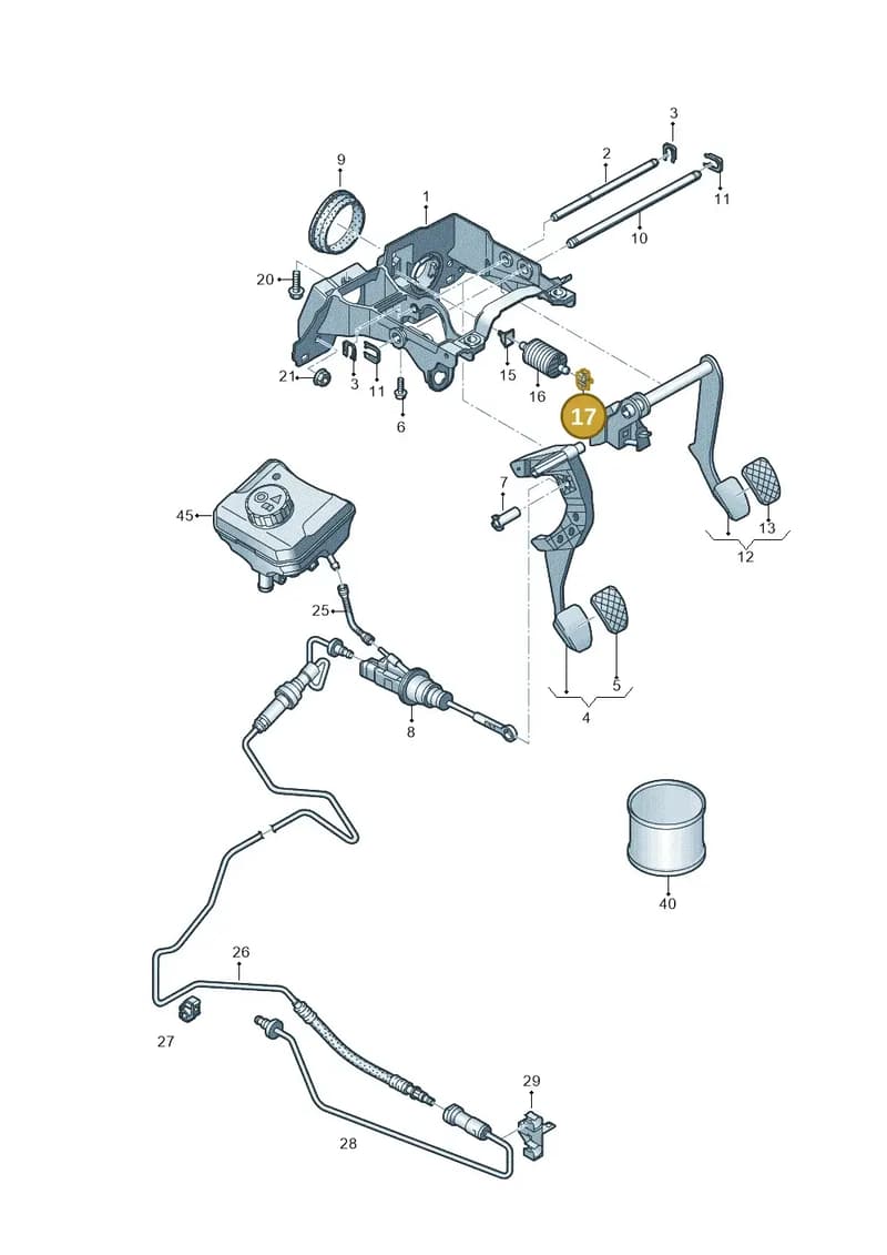 8W2721196A — Audi Q5 (2016-2025) diagram 896721300, position 17