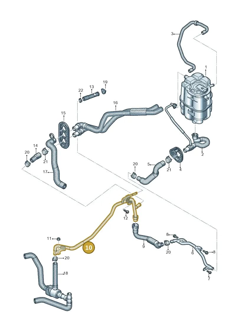 8W2819377C — Audi RS4 Avant (2017-2025) diagram 847121014, position 10