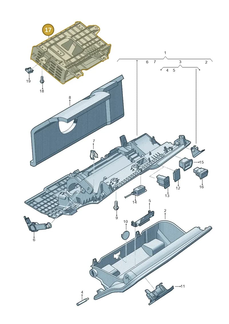 8W2857290 — Audi RS4 Avant (2017-2025) diagram 849857200, position 17