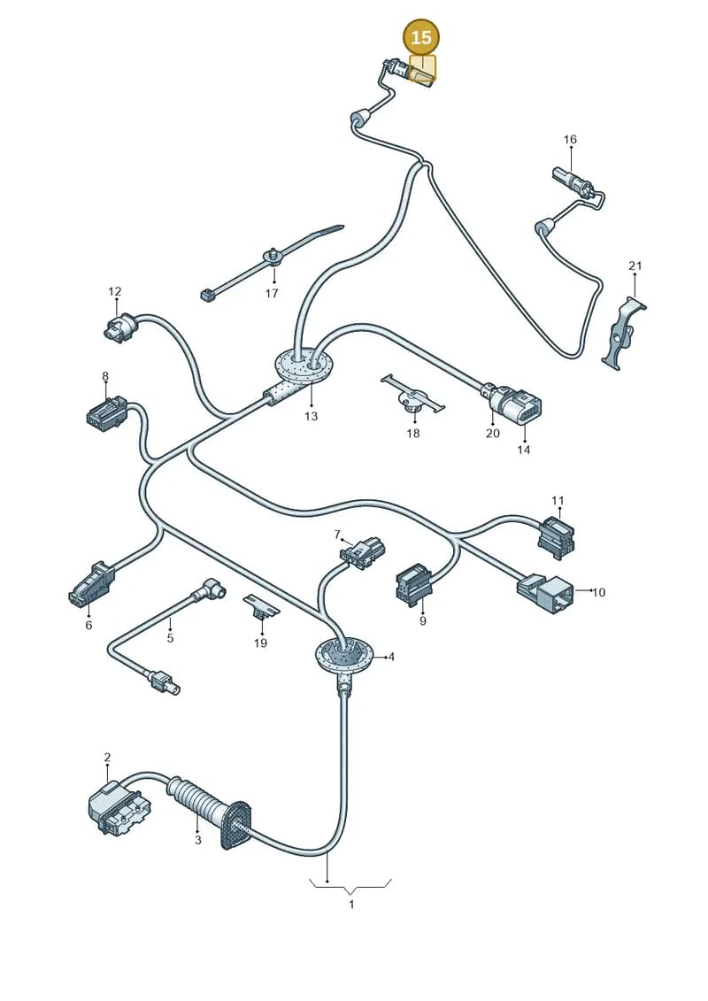 8W2973732A — Audi RS5 Sportback (2017-2025) diagram 849972330, position 15