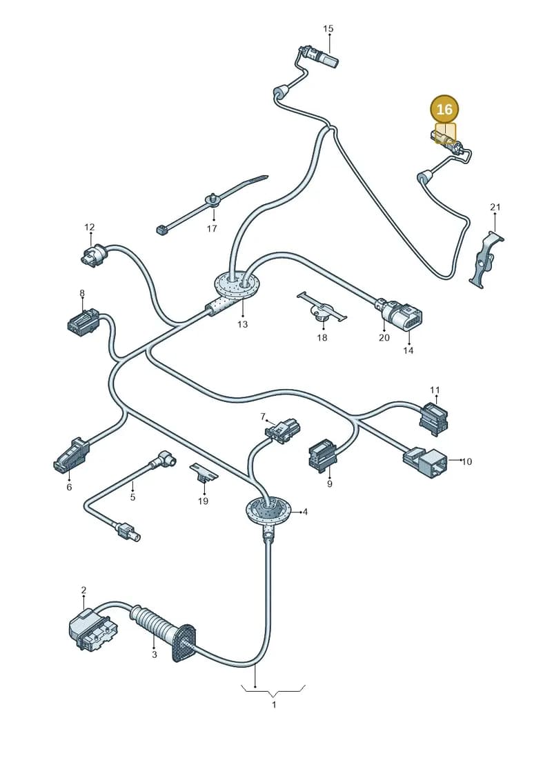8W2973732B — Audi RS5 Sportback (2017-2025) diagram 849972330, position 16