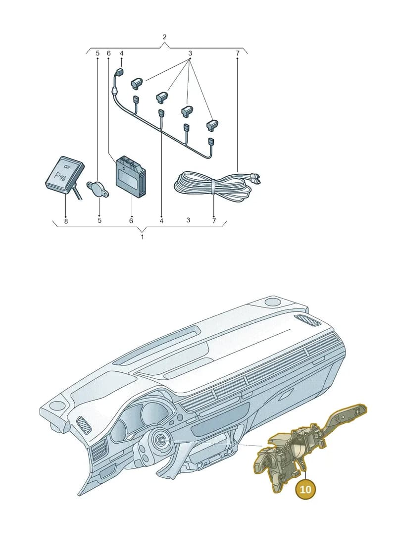 8W5054690 — Audi A5 Sportback (2016-2025) diagram 849051200, position 10