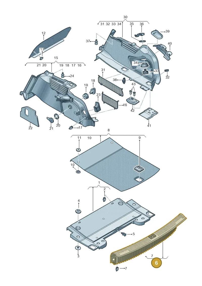 8W5863471B4PK — Audi A4 (2015-2025) diagram 849863800, position 6