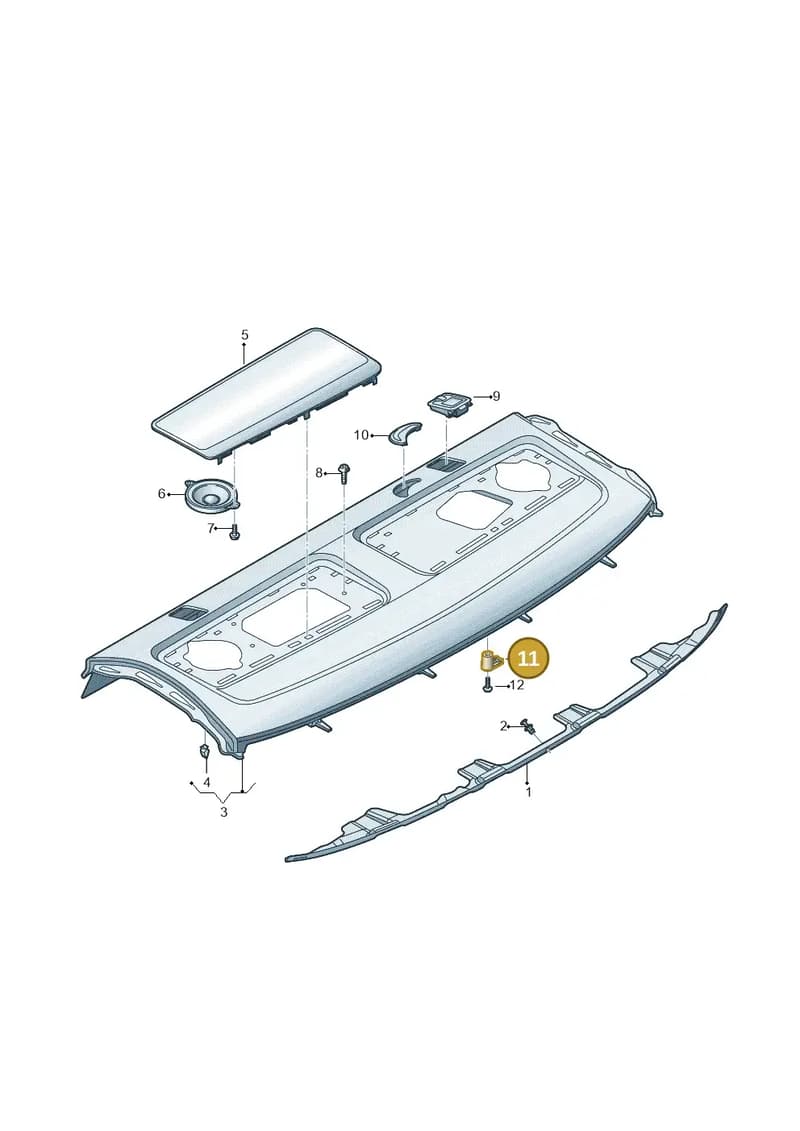 8W5863954 — Audi A4 (2015-2025) diagram 849863050, position 11