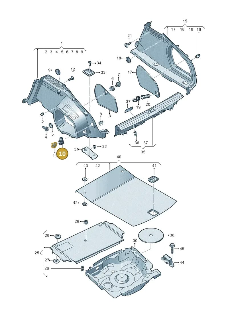8W58672554PK — Audi RS7 Sportback (2019-) diagram 435863800, position 10