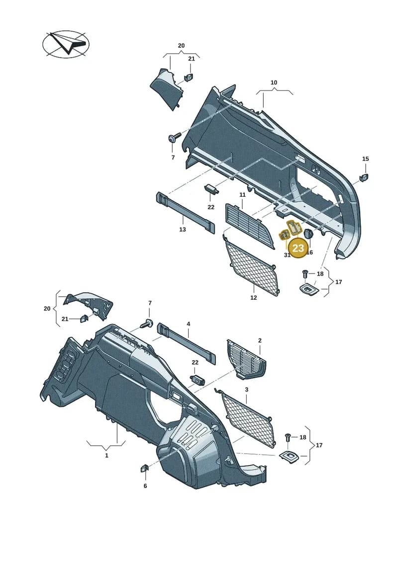 8W58672554PK — Audi A5 Limo 2.0 (2024-) diagram 8wh863800, position 23