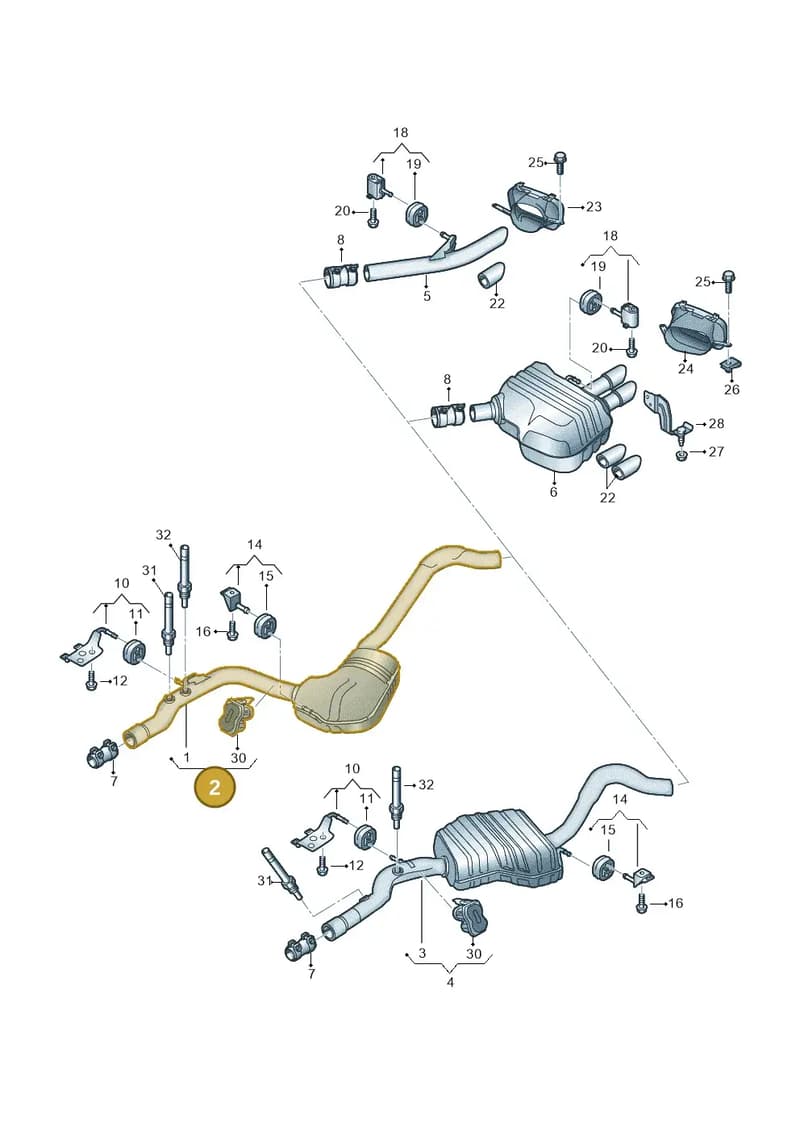 8W6253409Q — Audi A5 Sportback (2016-2025) diagram 849253093, position 2