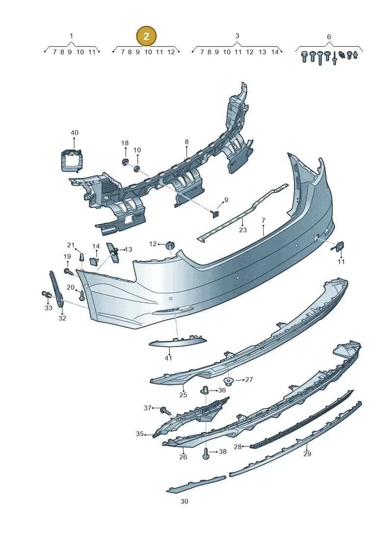 8W6807067AAGRU — Audi A5 Sportback (2016-2025) diagram 897807800, position 2