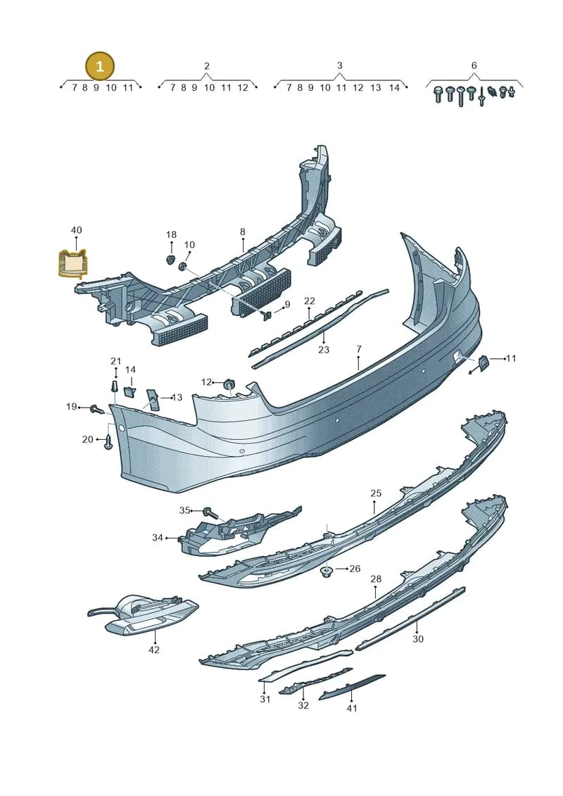 8W6807067AEGRU — Audi A5 Sportback (2016-2025) diagram 848807085, position 1