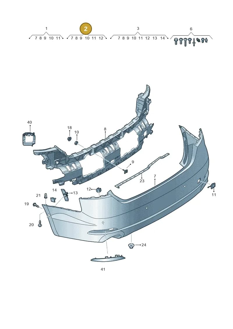 8W6807067DGRU — Audi A5 Sportback (2016-2025) diagram 897807600, position 2