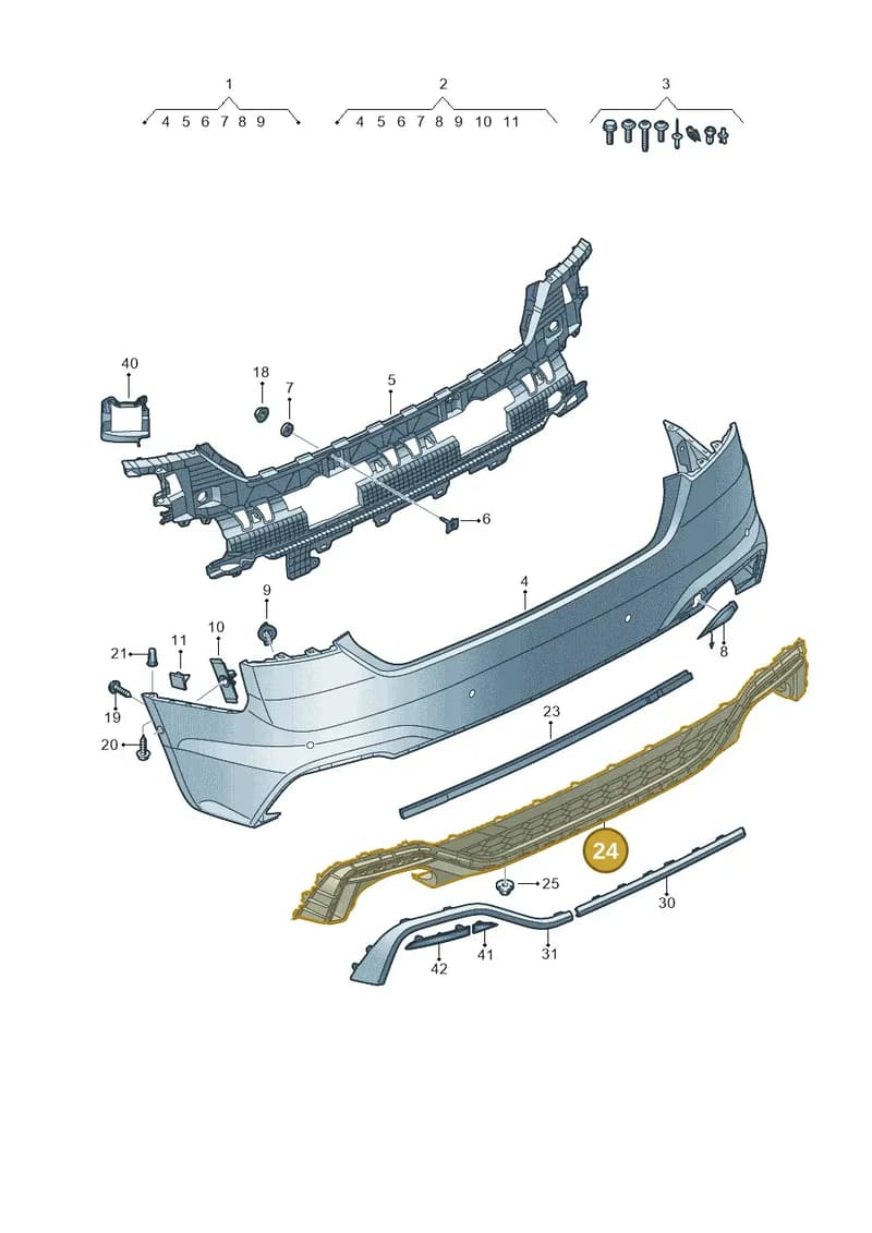 8W6807521ALT94 — Audi RS5 Sportback (2017-2025) diagram 847807070, position 24