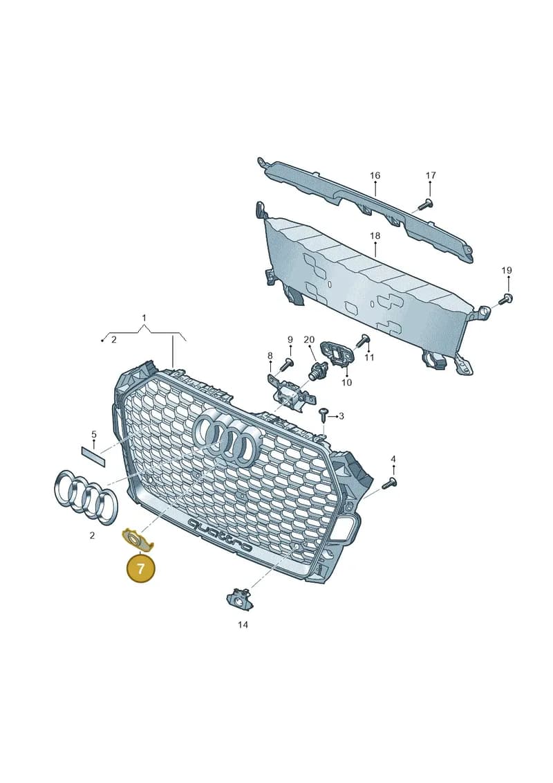 8W6853140CT94 — Audi RS5 Sportback (2017-2025) diagram 847853300, position 7