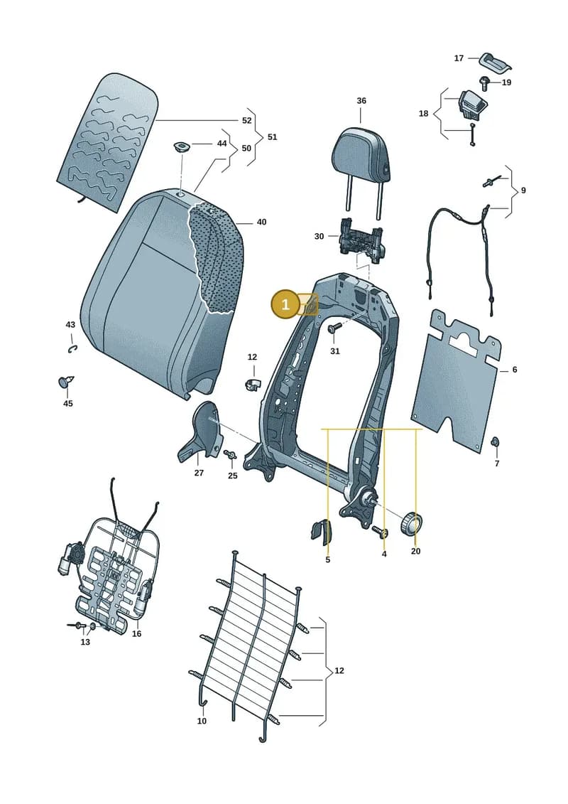 8W6881515F — Volkswagen T-Roc Cabriolet (2019-2025) diagram 2gk881500, position 1