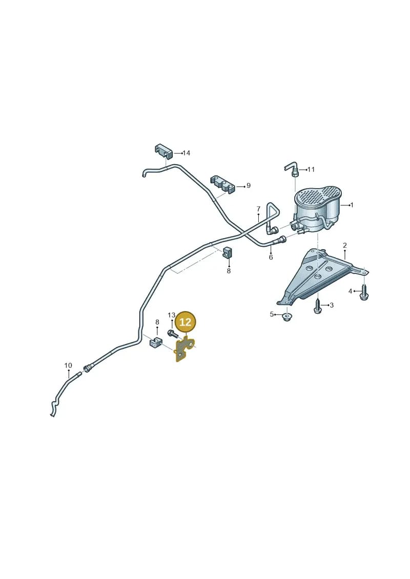 8W7201827 — Audi A5 Cabriolet (2016-2025) diagram 848201800, position 12