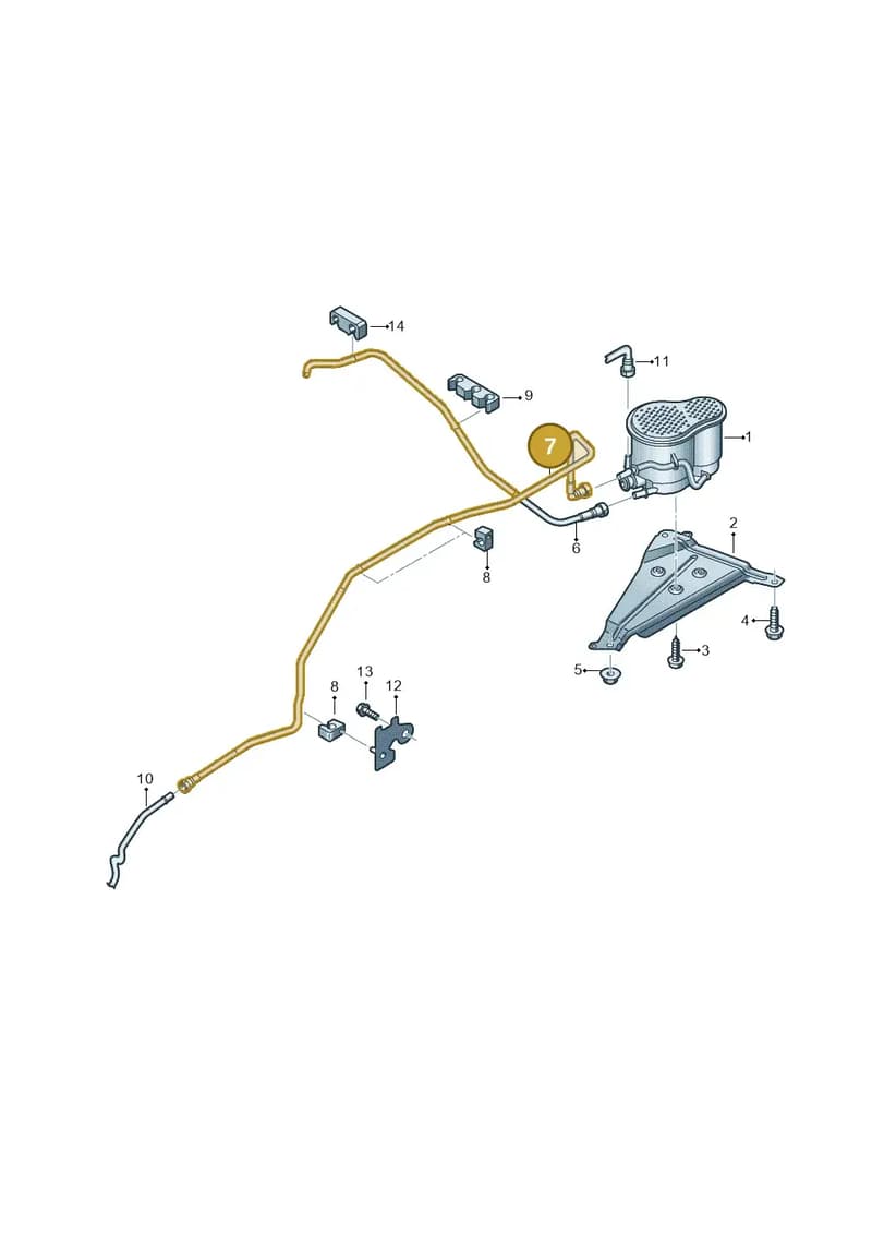 8W7201991B — Audi A5 Cabriolet (2016-2025) diagram 848201800, position 7