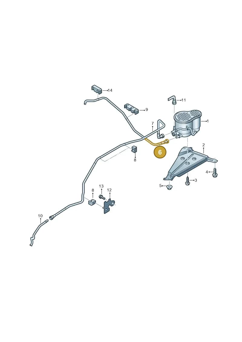 8W7201997B — Audi A5 Cabriolet (2016-2025) diagram 848201800, position 6