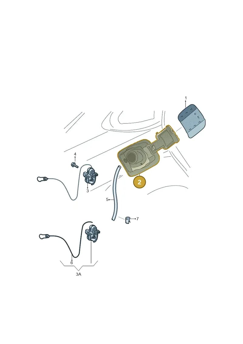 8W7809906A — Audi A5 Cabriolet (2016-2025) diagram 711809900, position 2