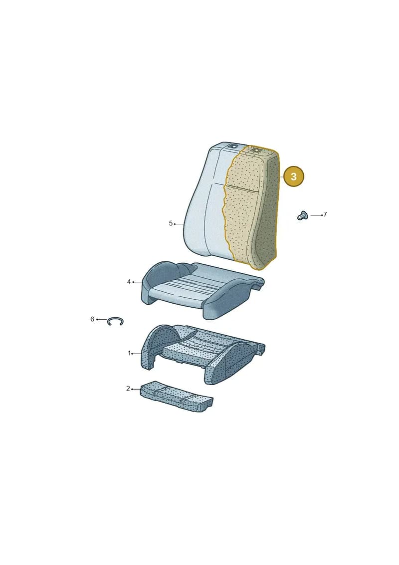8W7881776F — Audi A5 Cabriolet (2016-2025) diagram 849881610, position 3