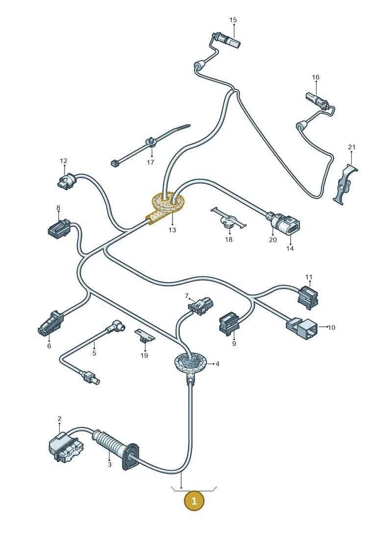 8W7971030CB — Audi A5 Cabriolet (2016-2025) diagram 849972350, position 1