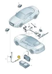 8W7971192 Audi Adapter Cable Loom