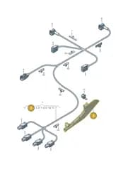 8W7971822B Audi Cable Guide