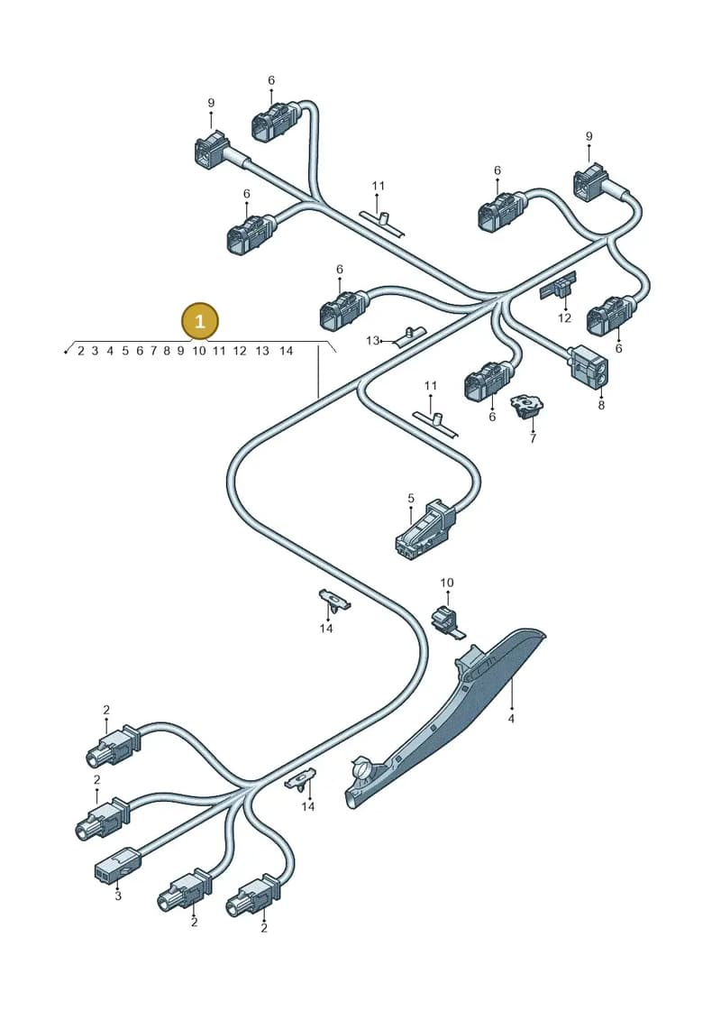 8W7972383P — Audi A5 Cabriolet (2016-2025) diagram 848972850, position 1