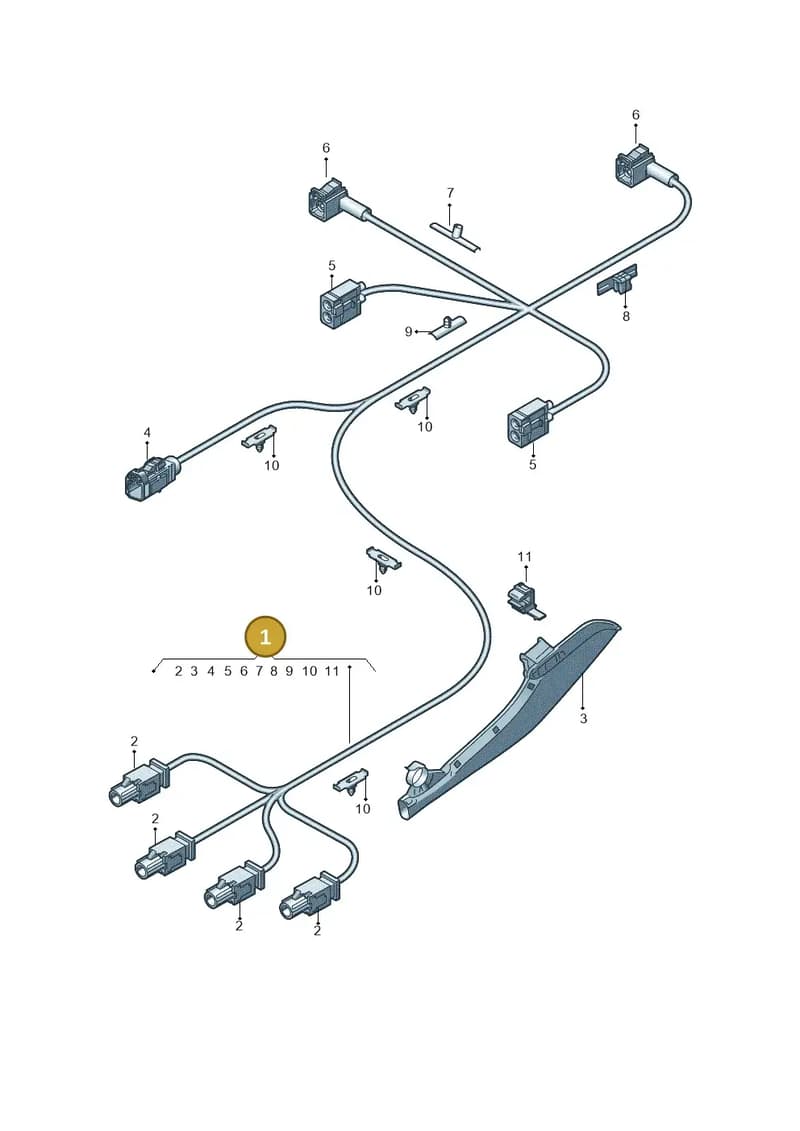 8W7972384F — Audi A5 Cabriolet (2016-2025) diagram 848972860, position 1