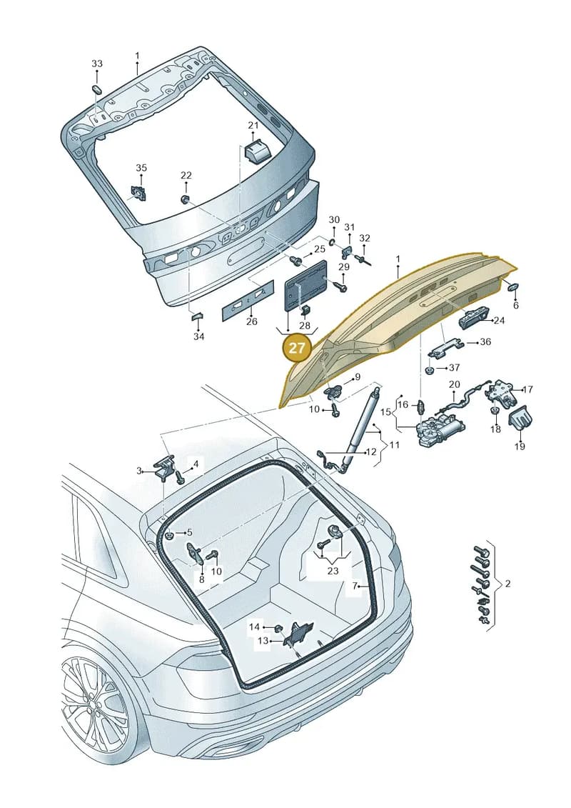 8W88271139B9 — Audi RS Q8 (2019-2025) diagram 429827000, position 27
