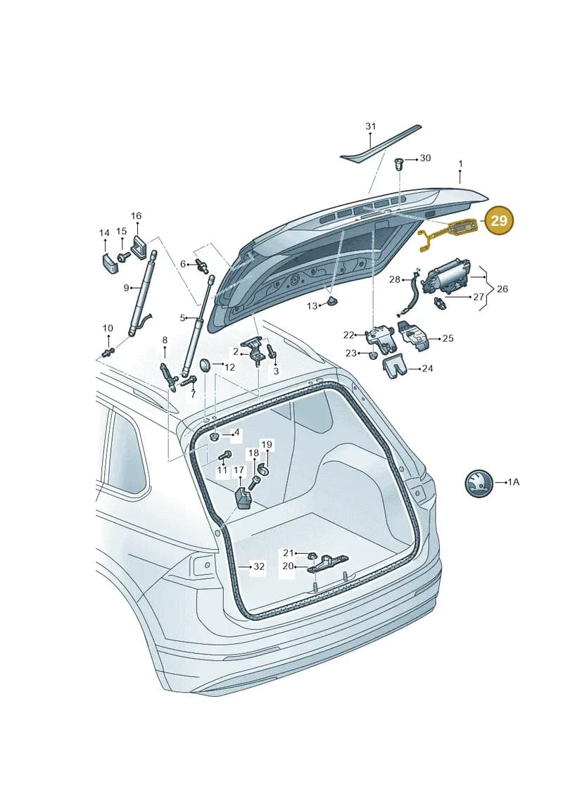 8W8827566C — Skoda Kodiaq (2018-2022) diagram 804827000, position 29