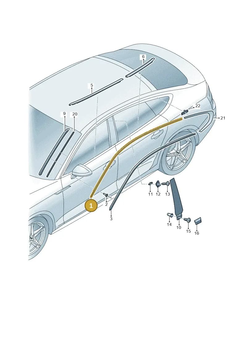 8W8853704B1L1 — Audi RS5 Sportback (2017-2025) diagram 897853150, position 1