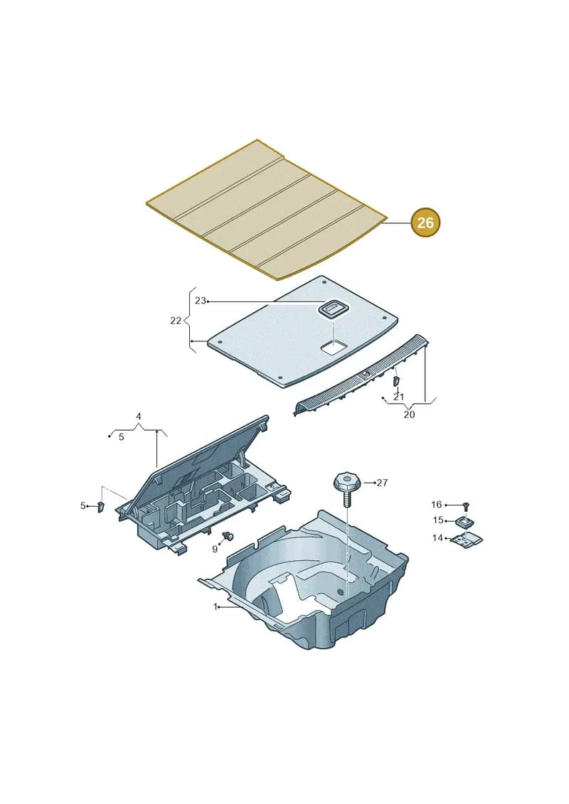 8W886255994H — Audi RS5 Sportback (2017-2025) diagram 847863095, position 26