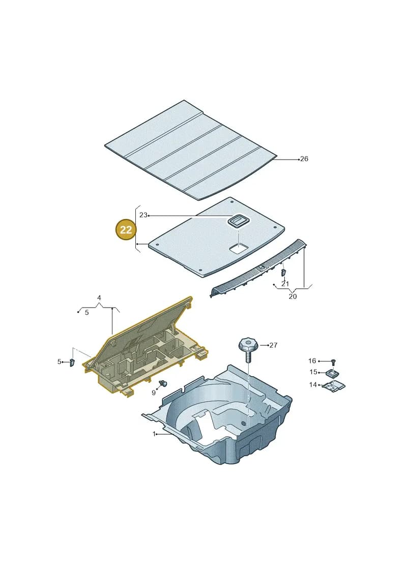 8W8863463HGW8 — Audi RS5 Sportback (2017-2025) diagram 847863095, position 22