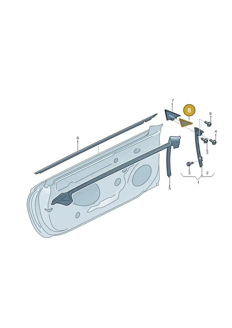 8W8867368 — Audi RS5 Sportback (2017-2025) diagram 897837400, position 8