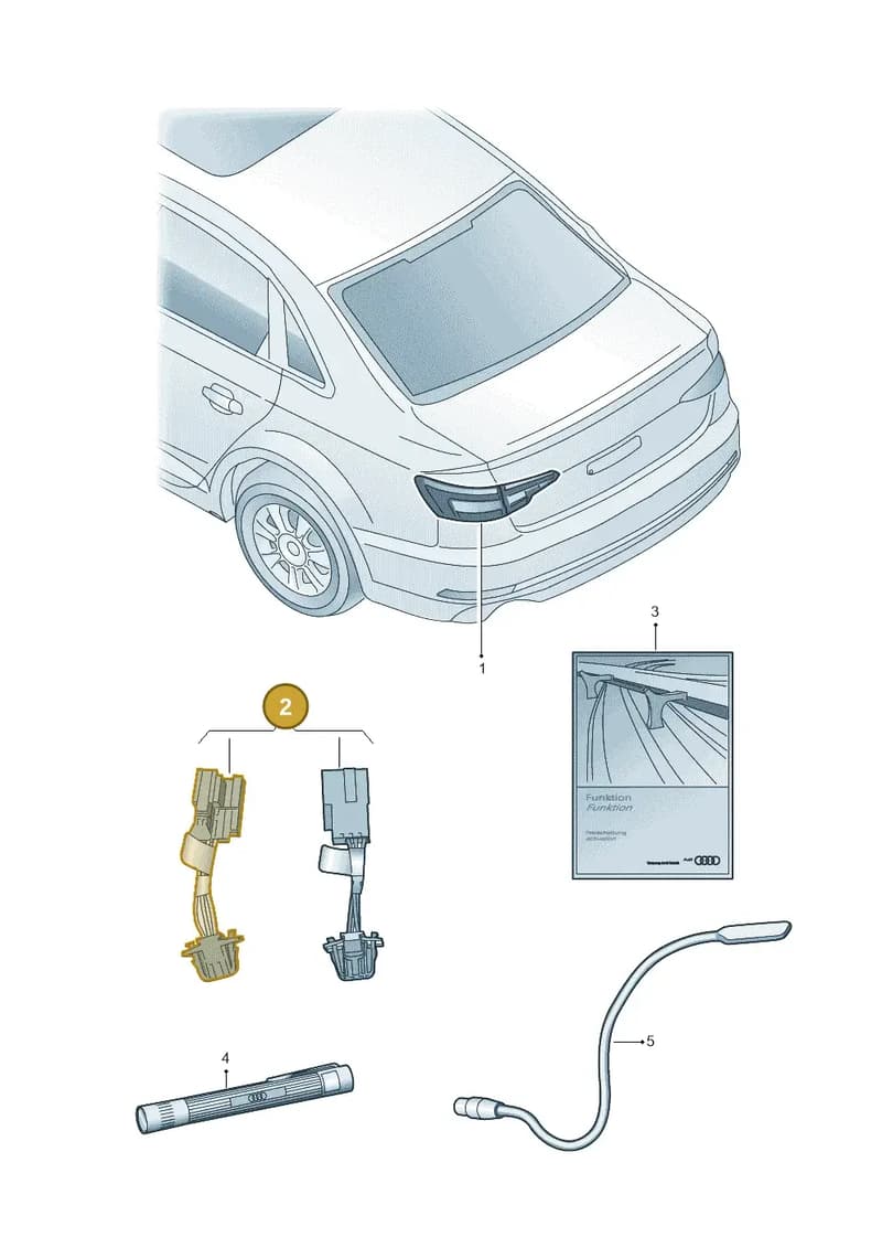 8W9052400 — Audi A4 (2015-2025) diagram 849051030, position 2