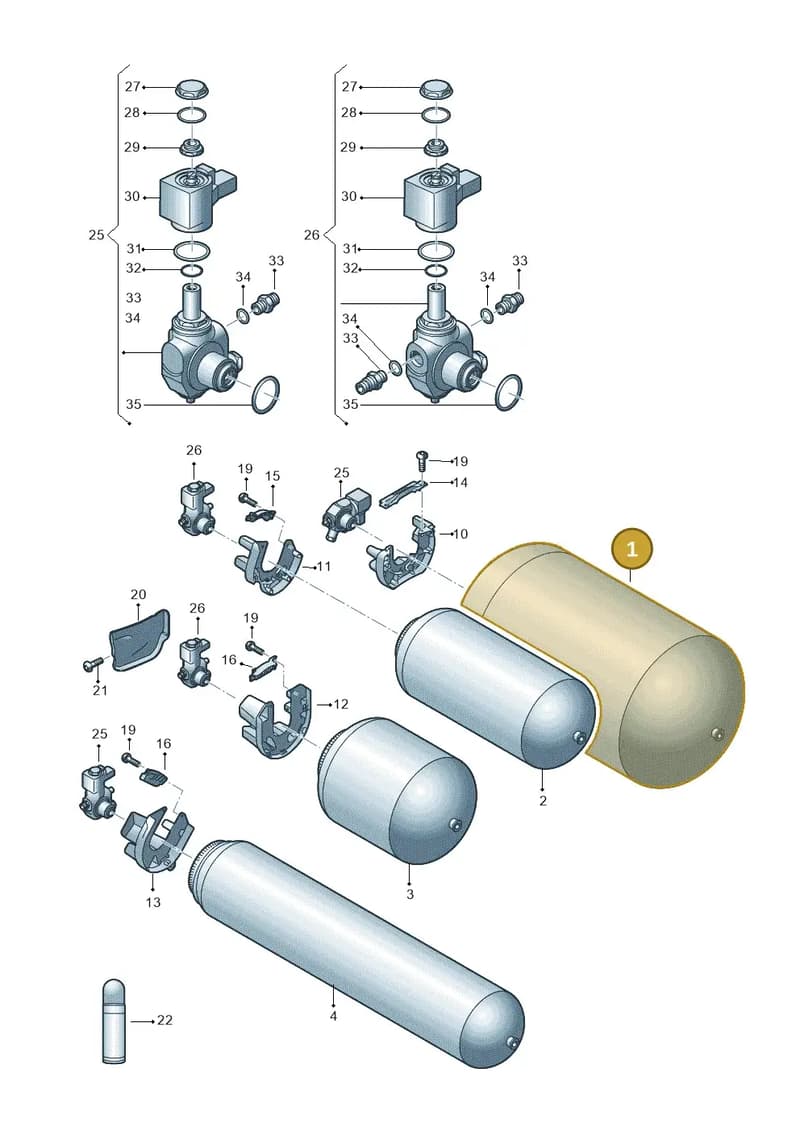 8W9201095AF — Audi A5 Sportback (2016-2025) diagram 849201460, position 1