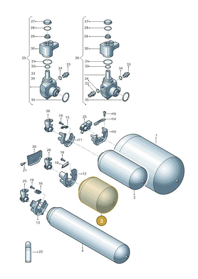 8W9201095AH — Audi A5 Sportback (2016-2025) diagram 849201460, position 3