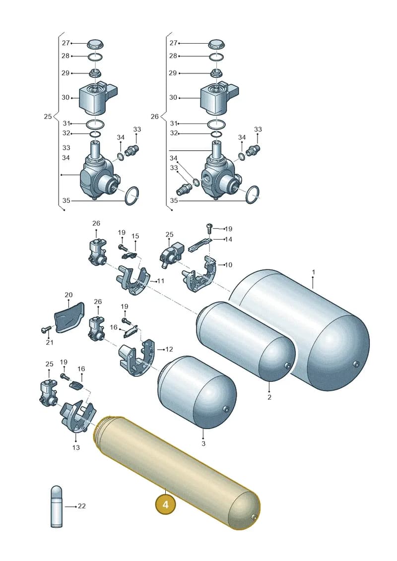 8W9201095AJ — Audi A5 Sportback (2016-2025) diagram 849201460, position 4