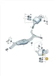 8W9253609J Audi Rear Silencer