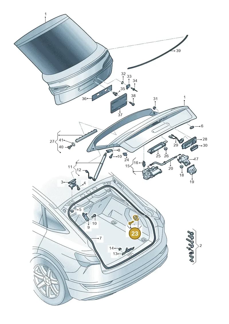 8W9827239F — Audi Q8 e-tron (2018-2025) diagram 586827010, position 23