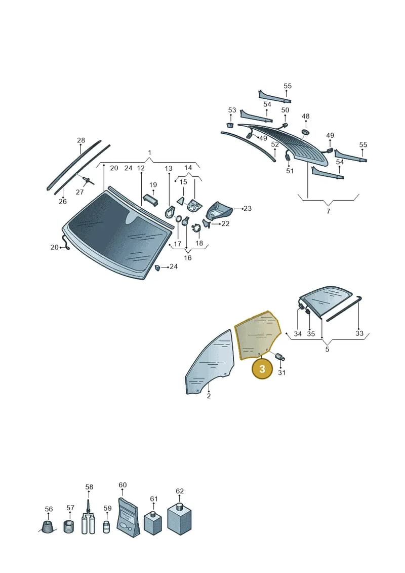 8W9845206D — Audi RS4 Avant (2017-2025) diagram 438845000, position 3