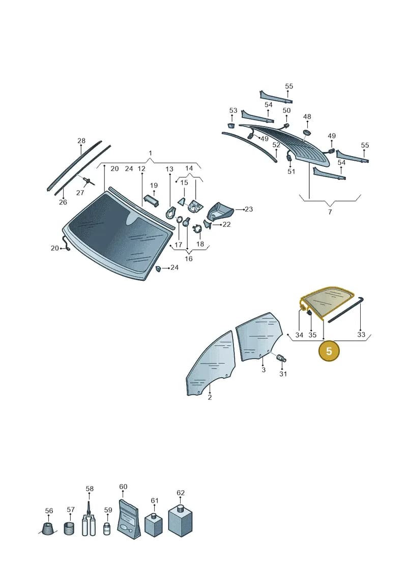 8W9845297AANVB — Audi RS4 Avant (2017-2025) diagram 438845000, position 5